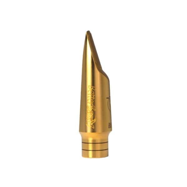 BetterSax Burnin' metal alto mouthpiece logo side